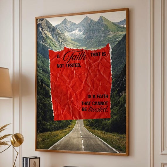 Inspirational Faith-Based Scripture Poster Print