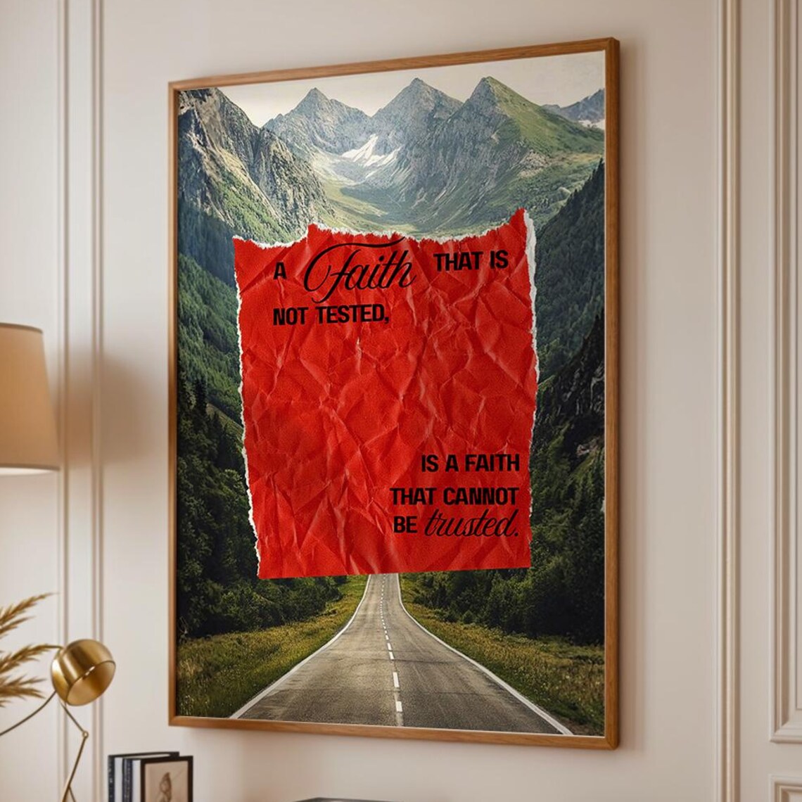 Inspirational Faith-Based Scripture Poster Print