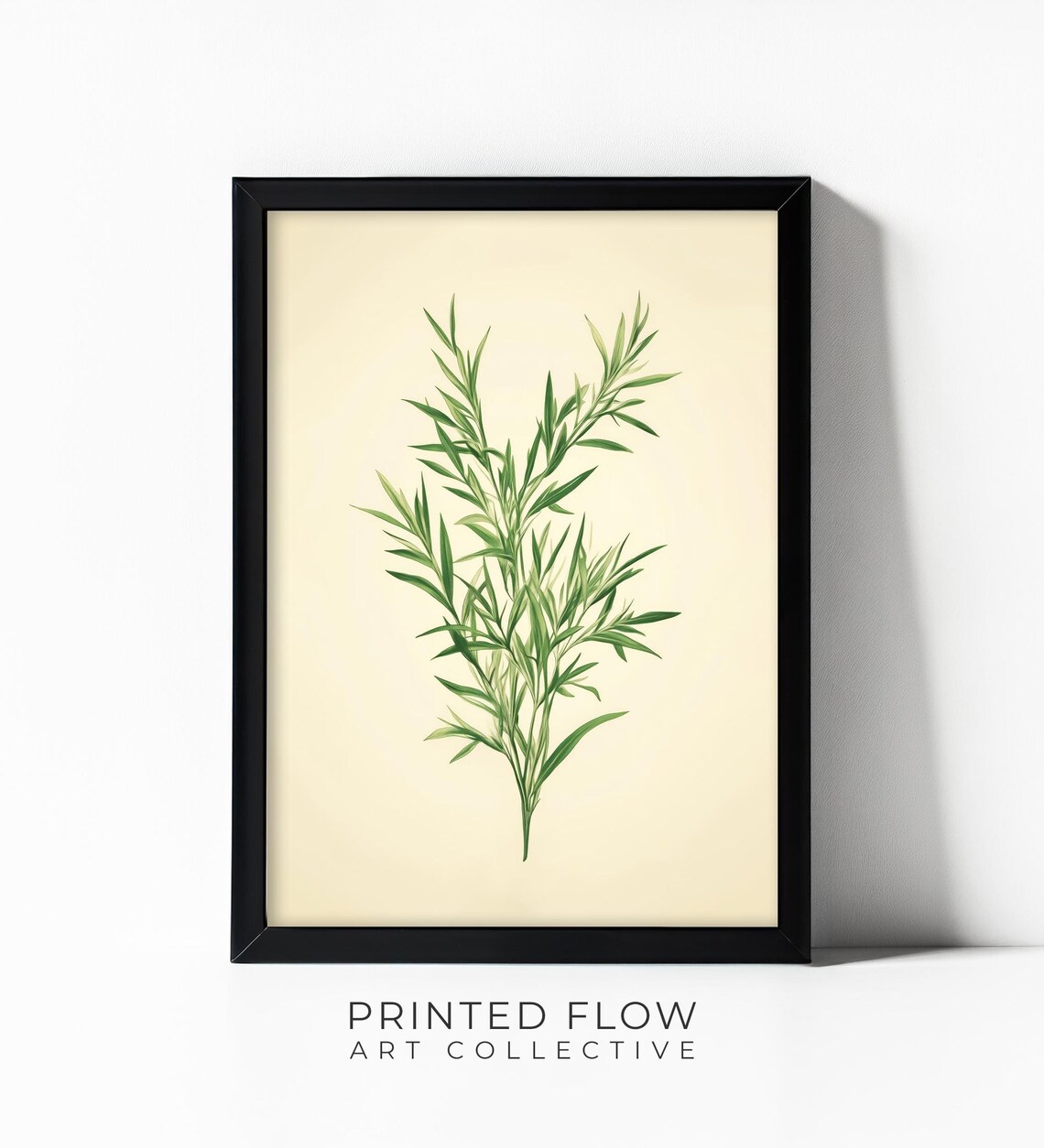Tarragon Wall Art, Minimalist Botanical Decor