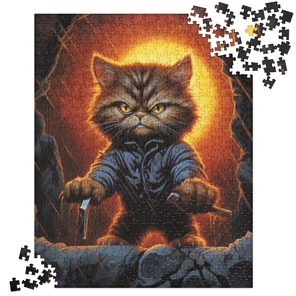 Furry Cat Halloween Scares Me, Gritty Horror Comics