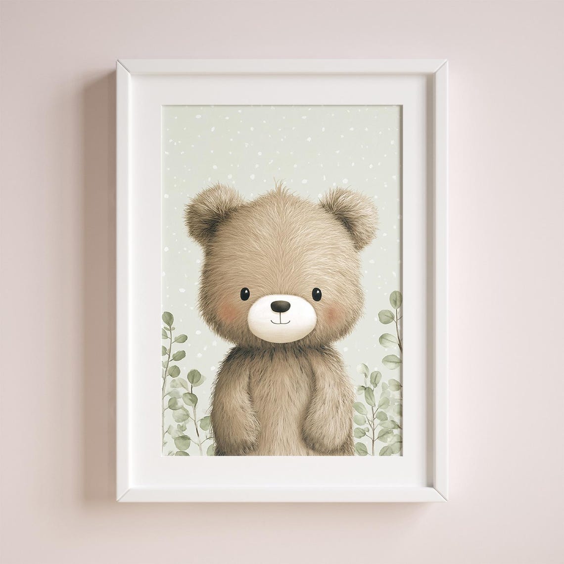 Nursery Wall Art Playful Teddy Bear File