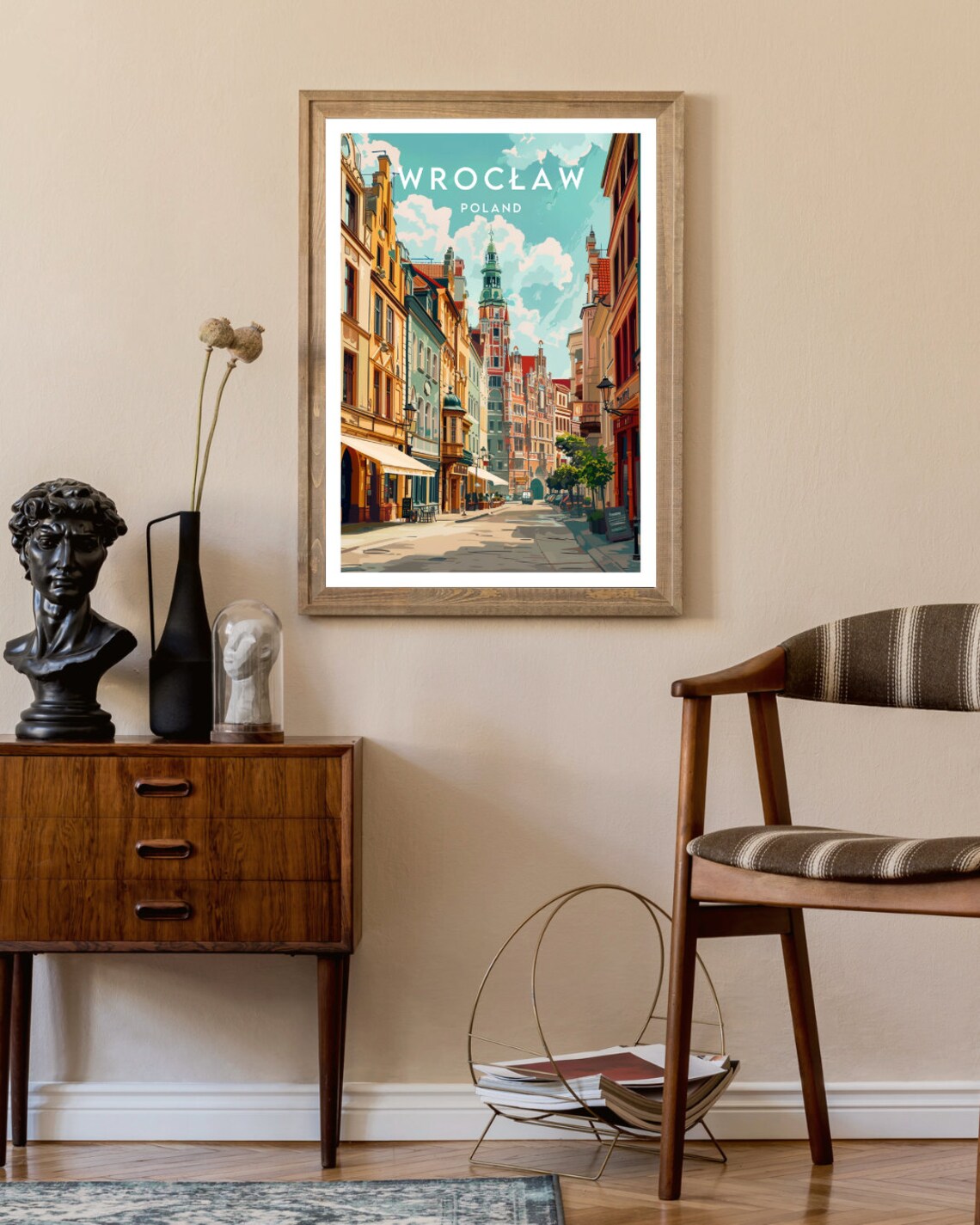 Wroclaw Travel Poster, Europe City Print - Image 2