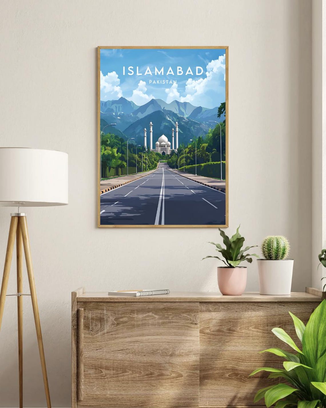 Islamabad Travel Print Pakistan Islamabad Poster Pakistan Poster Travel Wall Art Pakistan Print Islamabad Travel Poster Pakistan - Image 3