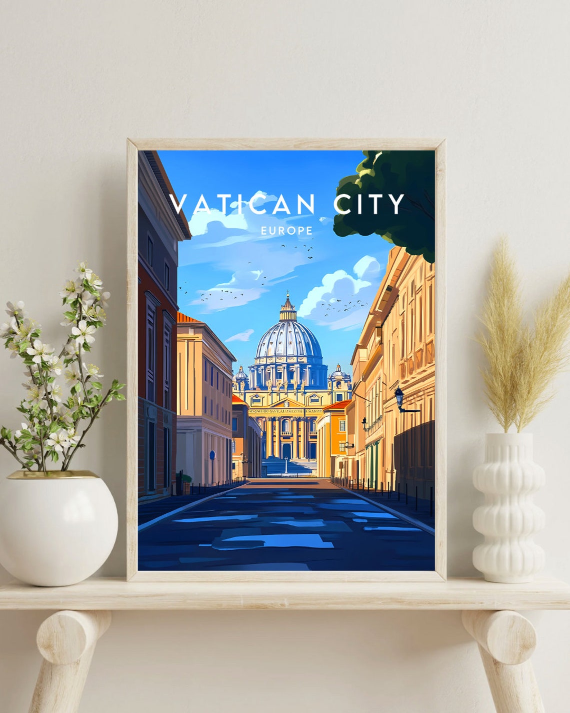 Vatican City Travel Print Europe Vatican City Poster Europe Poster Travel Wall Art Europe Print Poster Europe Vatican Vatican City - Image 4