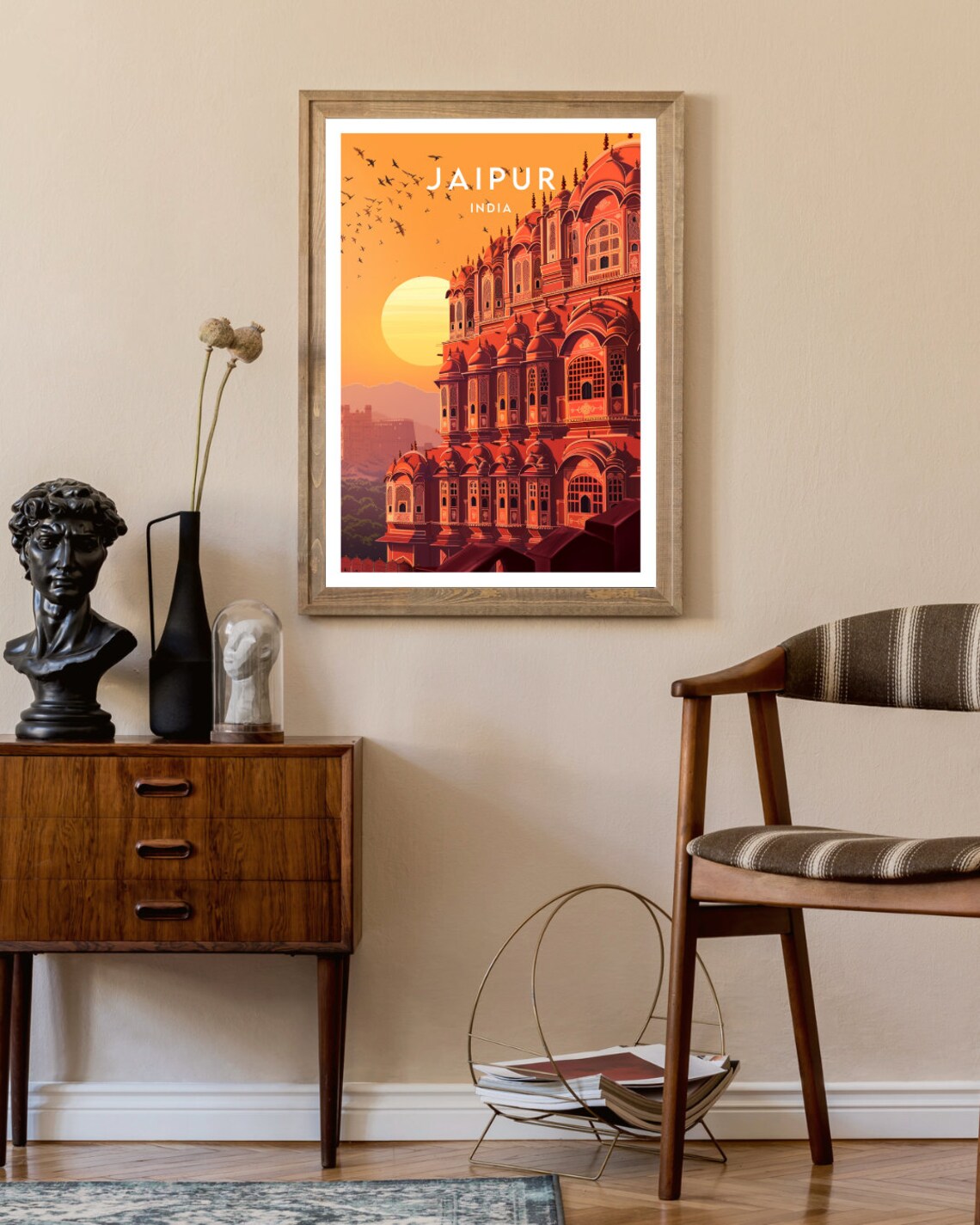 Jaipur Travel Poster, Rajasthan India Wall Art - Image 2