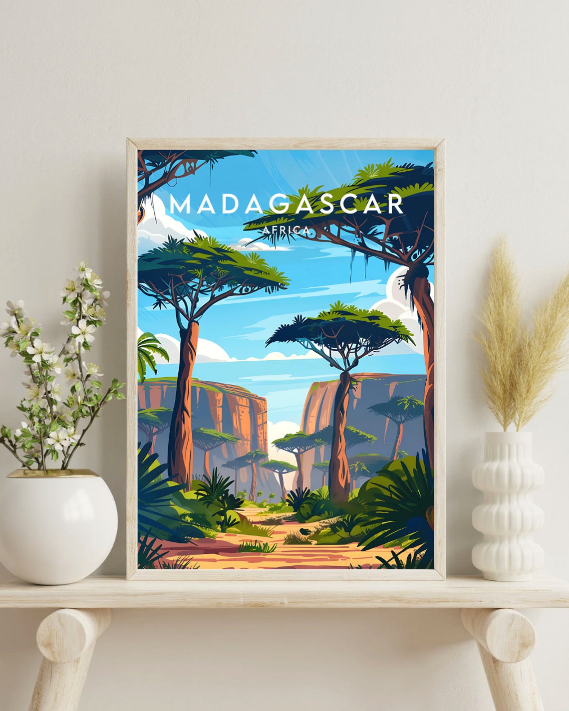 Madagascar Travel Print Africa Madagascar Poster Africa Poster Travel Wall Art Africa Print Madagascar Wall Art Madagascar Africa - Image 4