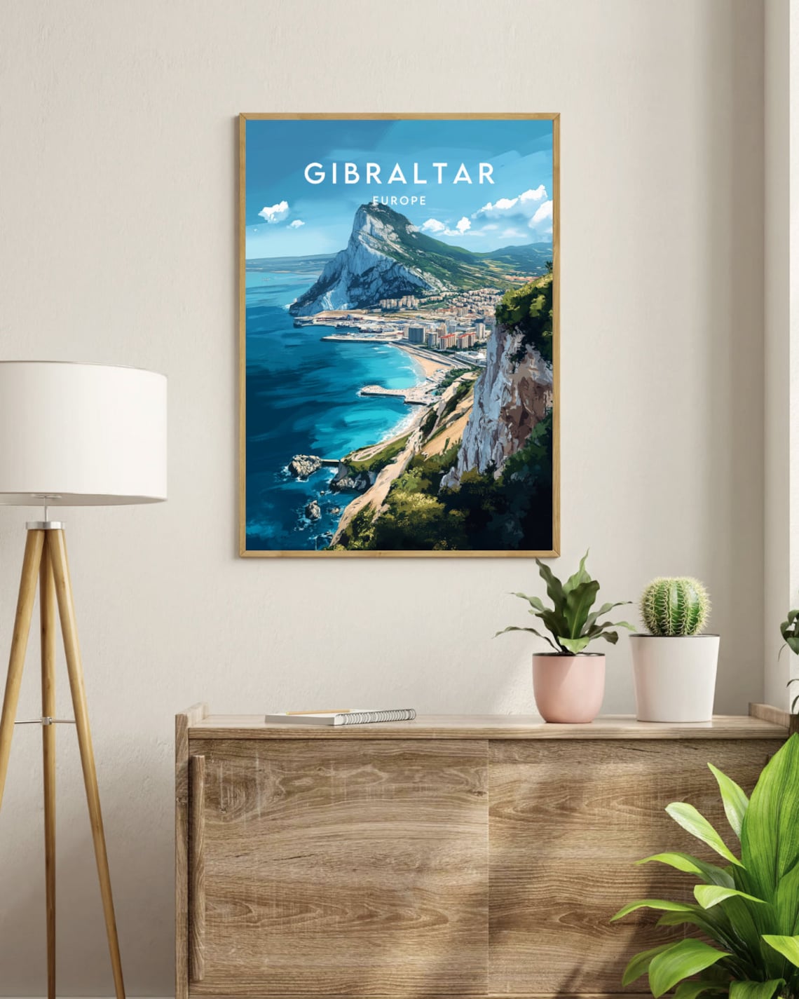 Gibraltar Travel Poster, Europe Wall Art Print - Image 3
