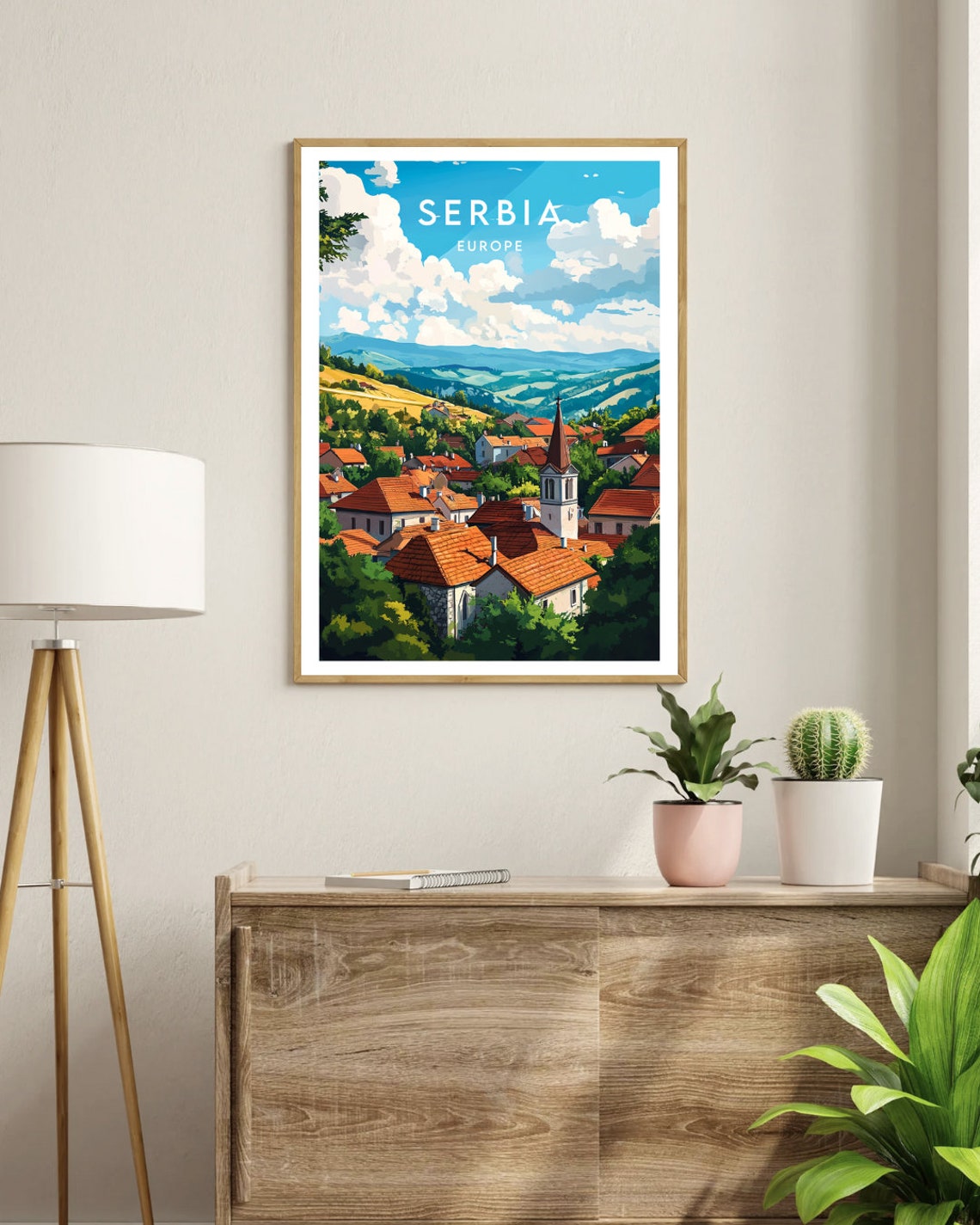 Serbia Travel Print Europe Europe Poster Serbia Poster Travel Wall Art Serbia Print Serbia Europe Belgrade Wall Art Belgrade Print - Image 3