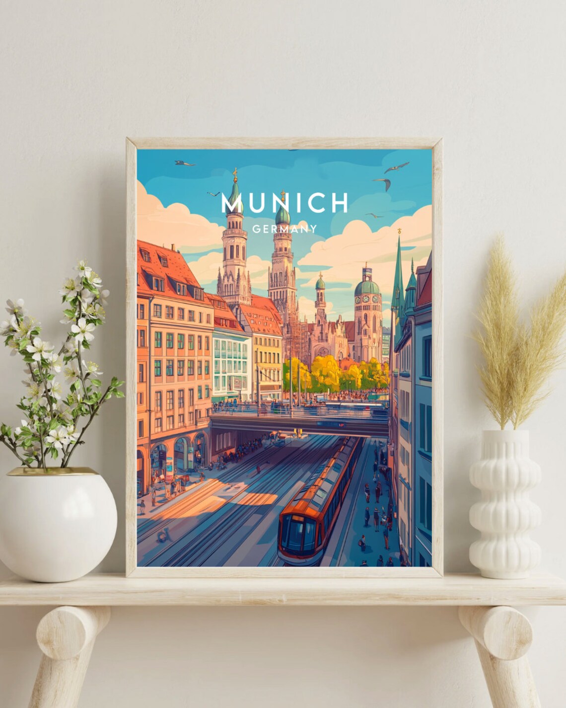 Munich Travel Poster, Germany Europe Wall Art - Image 4