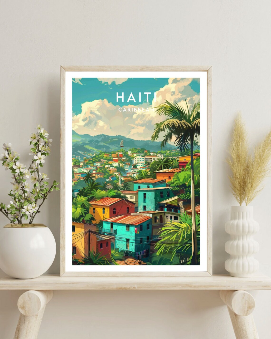Haiti Travel Poster, Caribbean Wall Art Print - Image 4