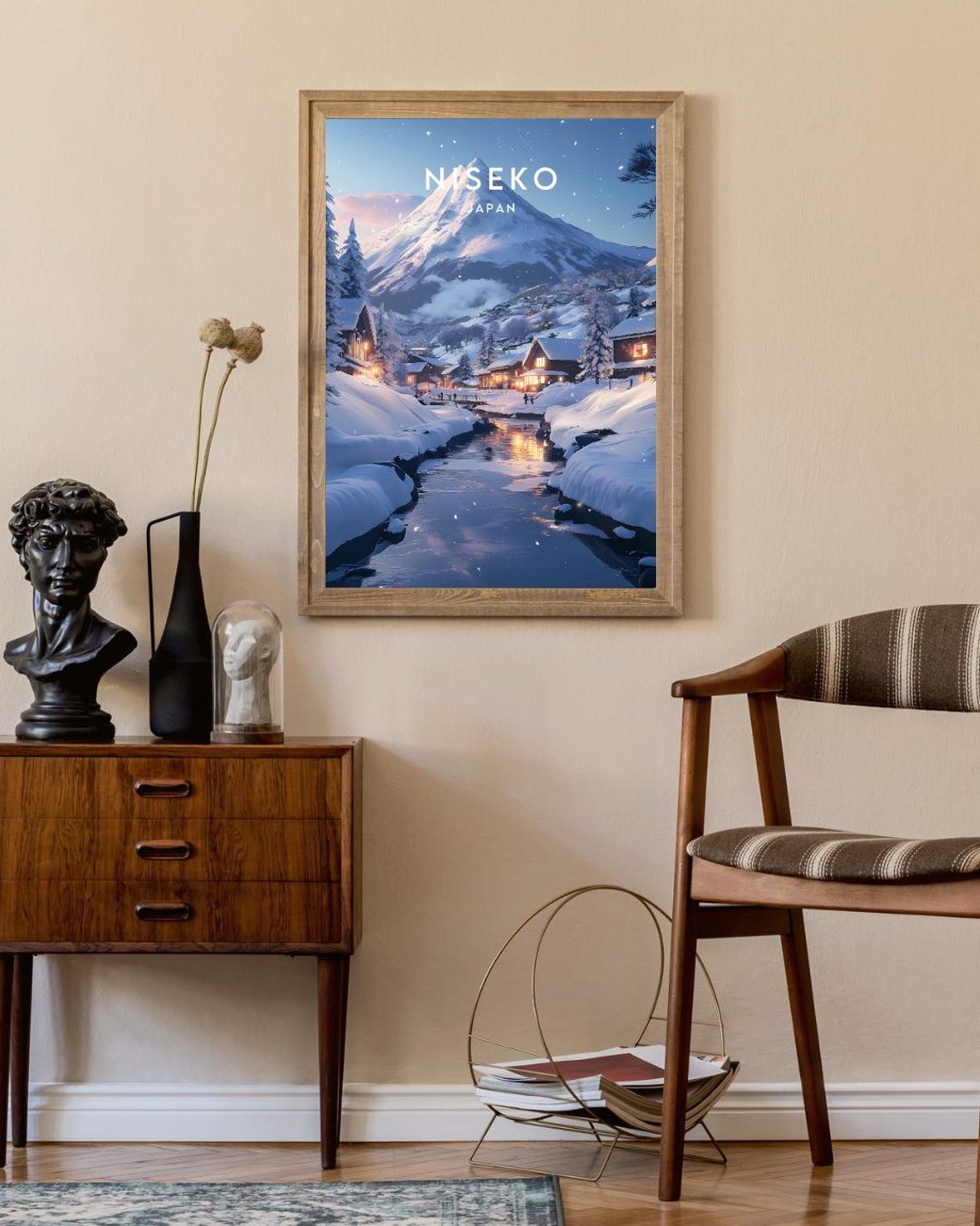 Niseko Travel Print Japan Niseko Poster Japan Poster Travel Wall Art Japan Print Niseko Niseko Print Japanese Print Japan Wall Art - Image 2