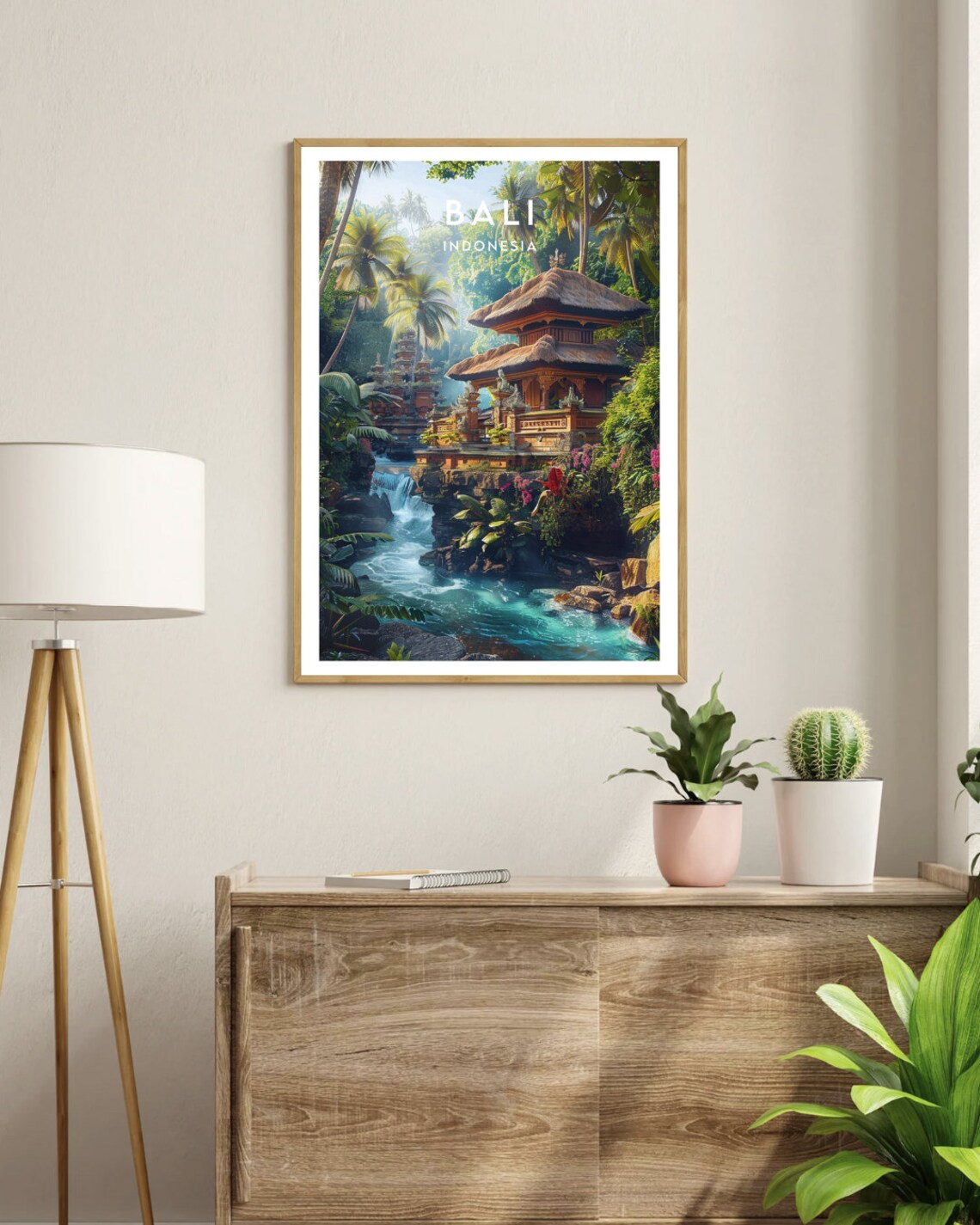 Bali Travel Poster, Ubud Indonesia Asia Wall Art - Image 3
