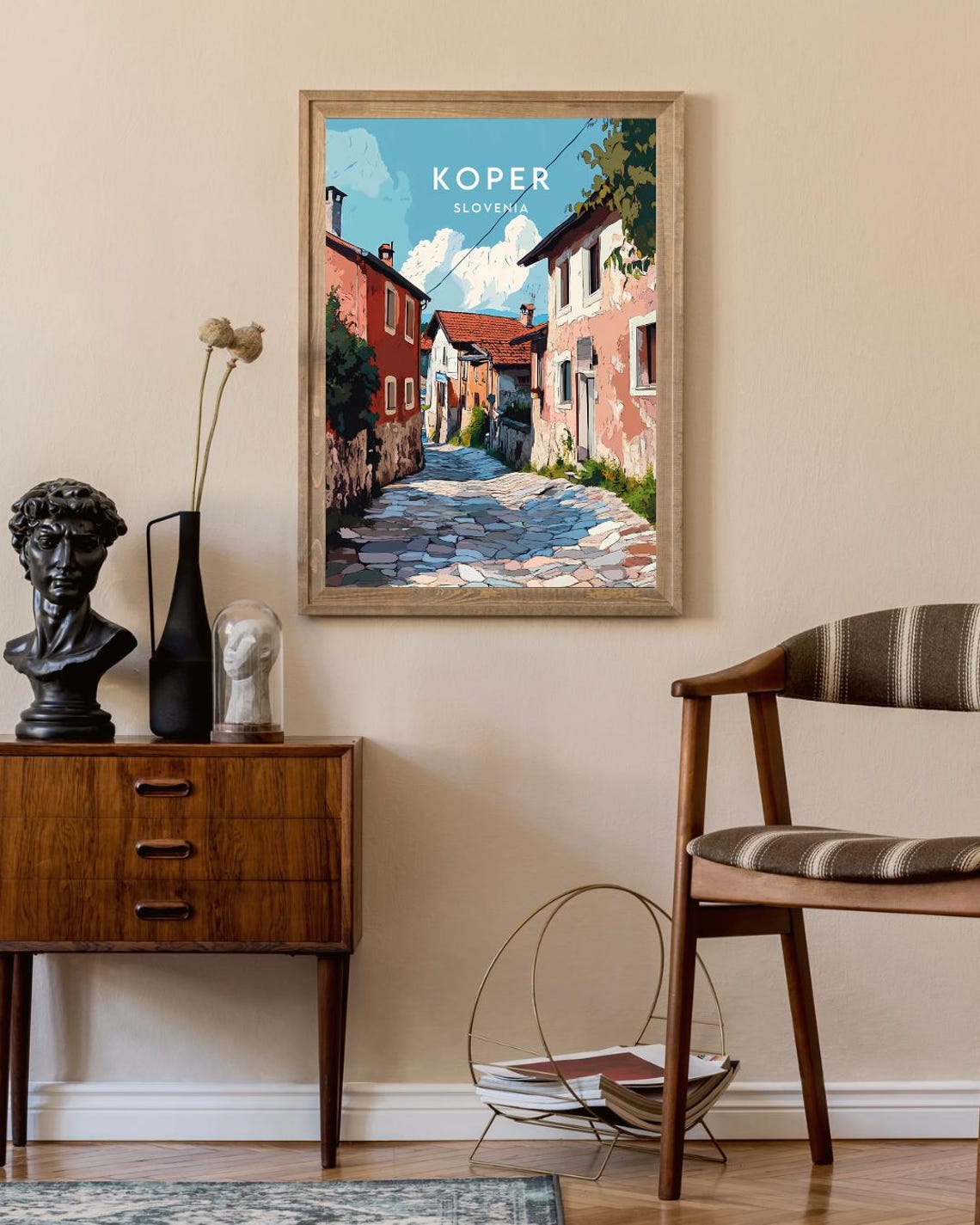 Koper Travel Print Slovenia Koper Poster Slovenia Poster Travel Wall Art Slovenia Print Slovenia Wall Art Europe Poster Koper Print - Image 2