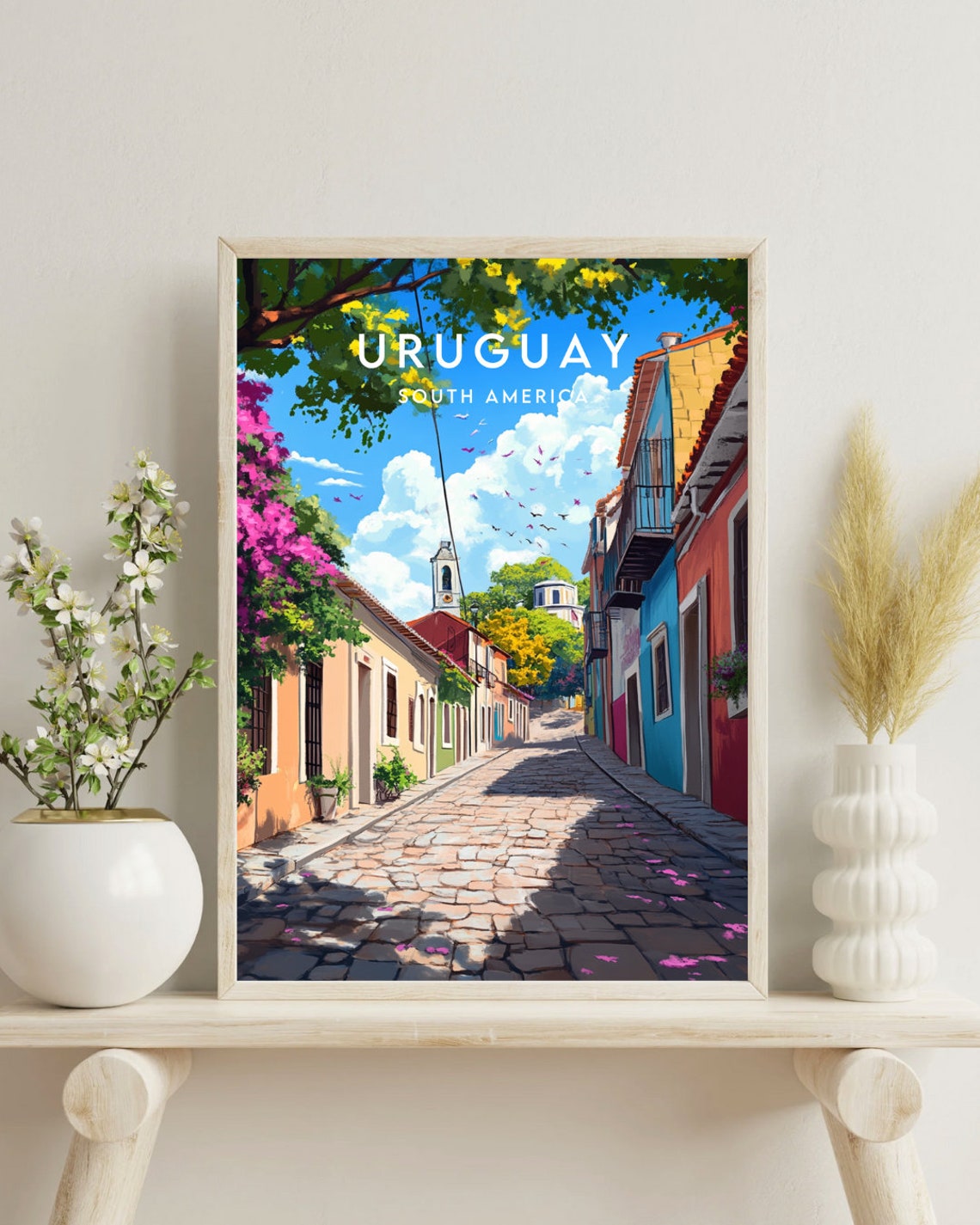 Uruguay Travel Print South America Uruguay Poster South America Poster Travel Wall Art Uruguay Print South America Travel Uruguay - Image 4