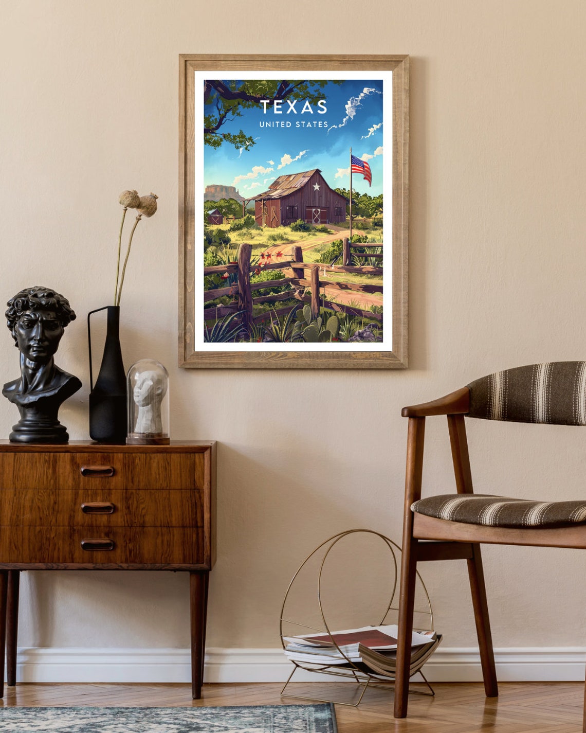 Texas Travel Print United States Texas Poster America Poster Travel Wall Art America Print Poster America Texas Wall Art Usa - Image 2