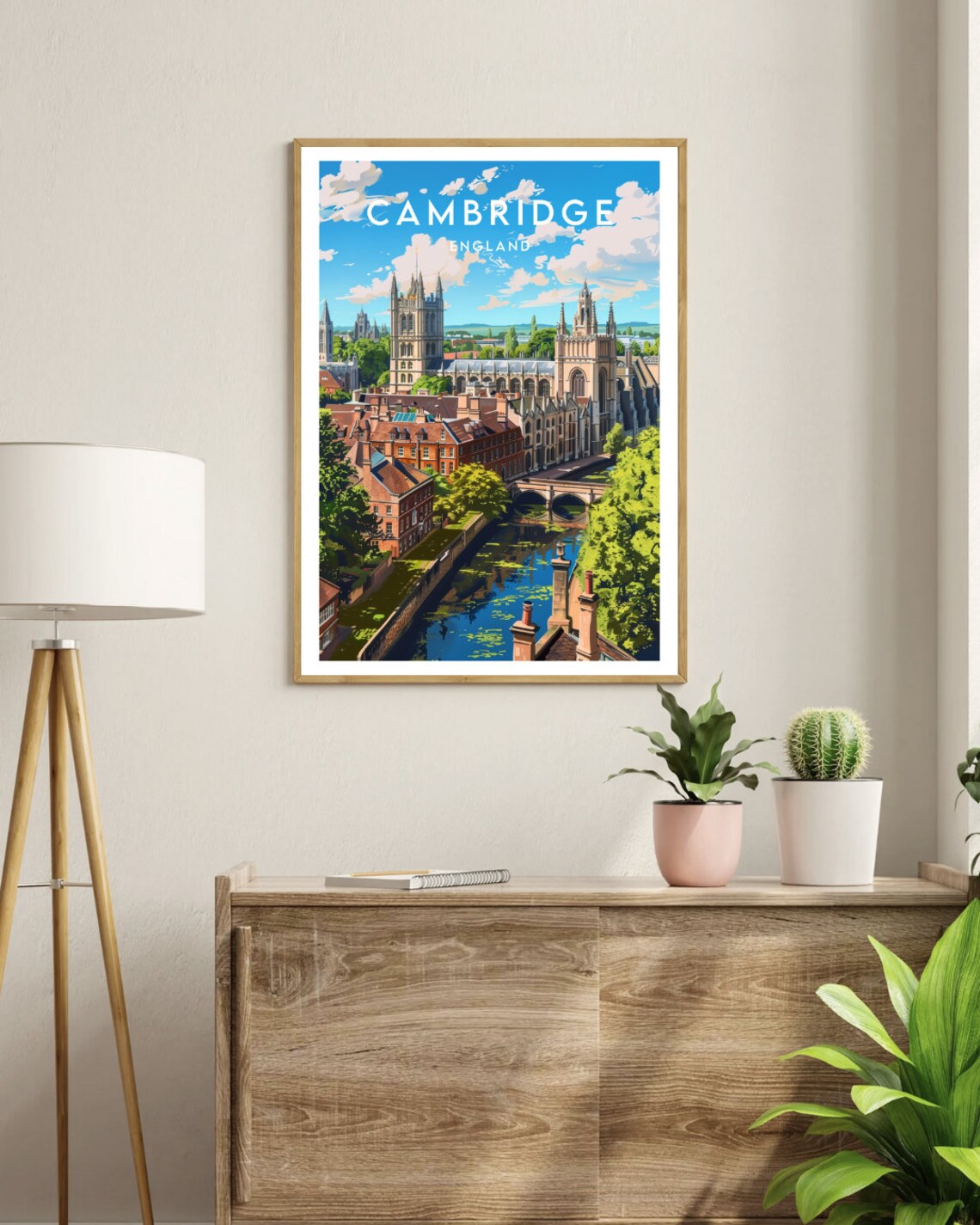 Cambridge Travel Print England Cambridge Poster England Poster Travel Wall Art England Print England Europe Cambridge English - Image 3