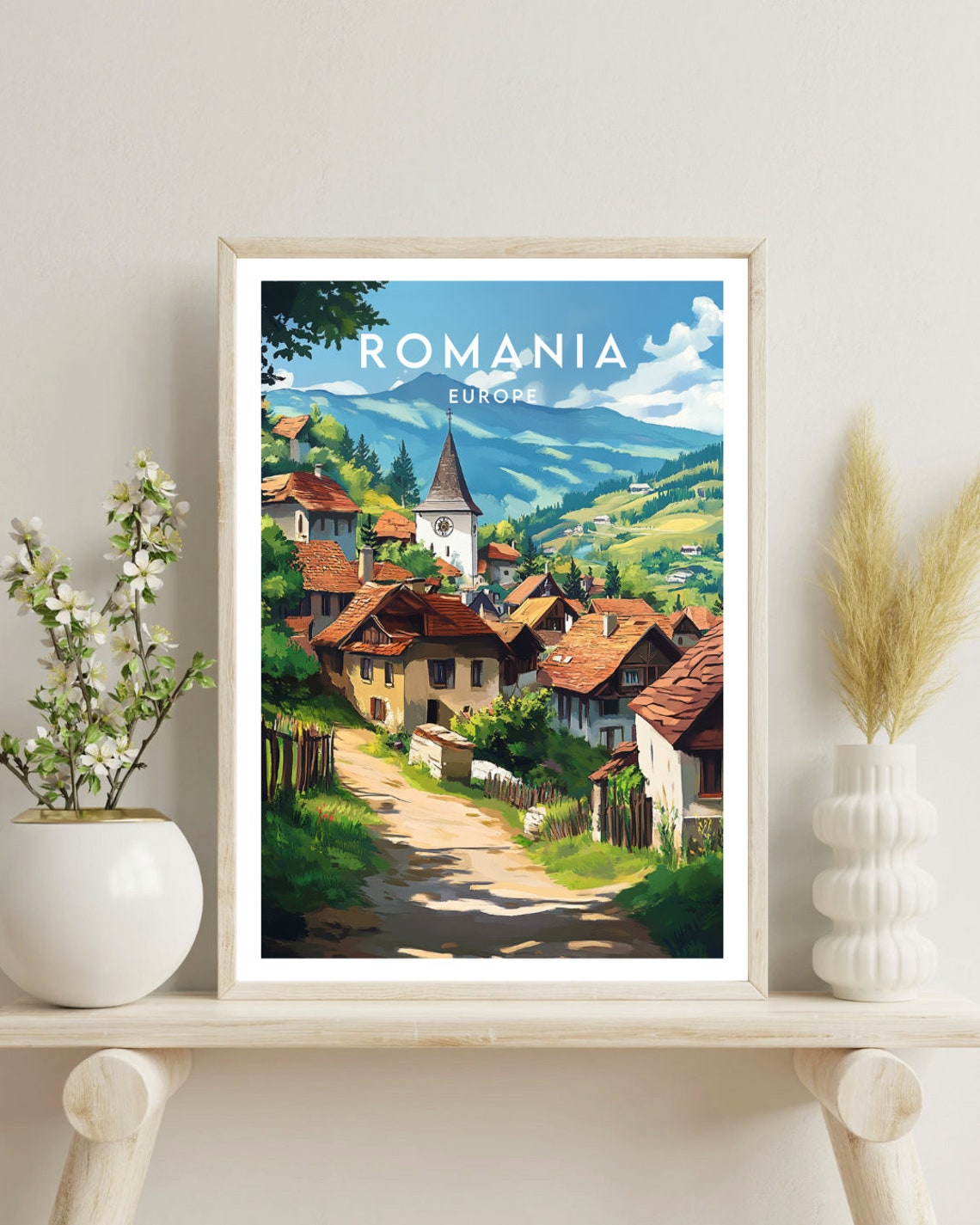 Romania Travel Print Europe Europe Poster Romania Poster Travel Wall Art Romania Print Romania Europe Bucharest Wall Art Bucharest - Image 4