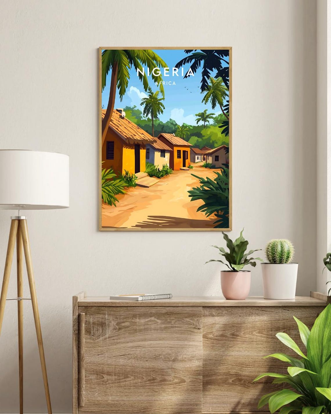 Nigeria Travel Print Africa Nigeria Poster Africa Poster Travel Wall Art Africa Print Nigeria Wall Art Nigeria Print Lagos Poster - Image 3