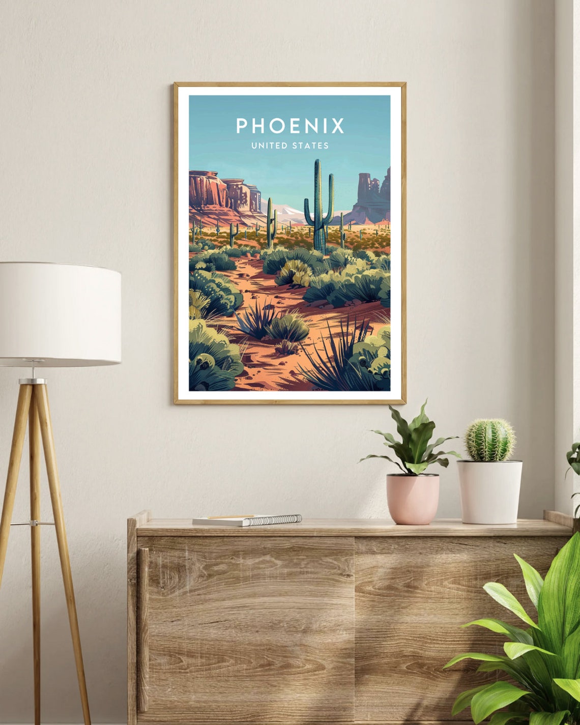 Phoenix Travel Print United States Phoenix Poster America Poster Travel Wall Art America Print Poster America Phoenix Usa Arizona - Image 3
