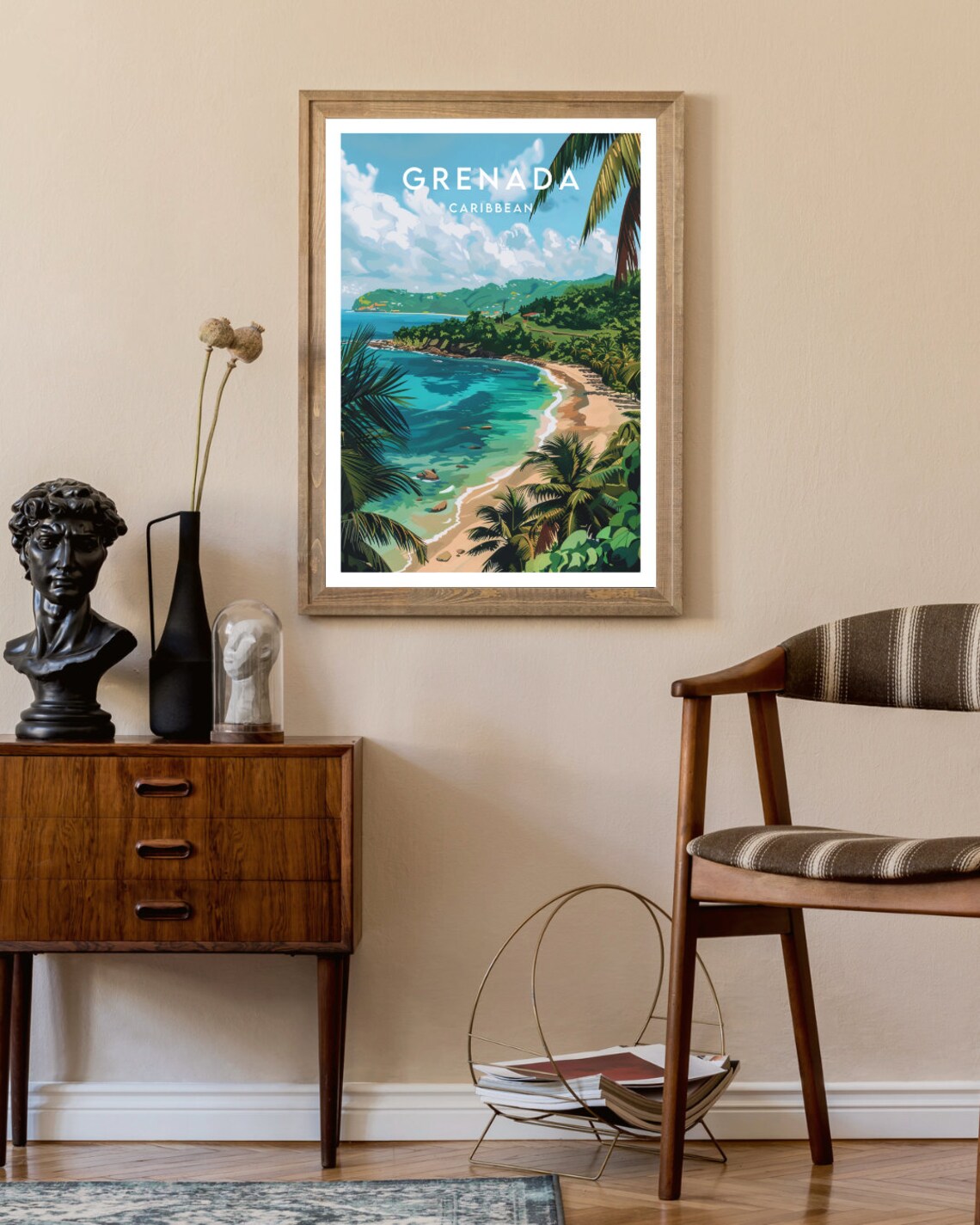 Grenada Travel Poster, Caribbean Place Art Print - Image 2