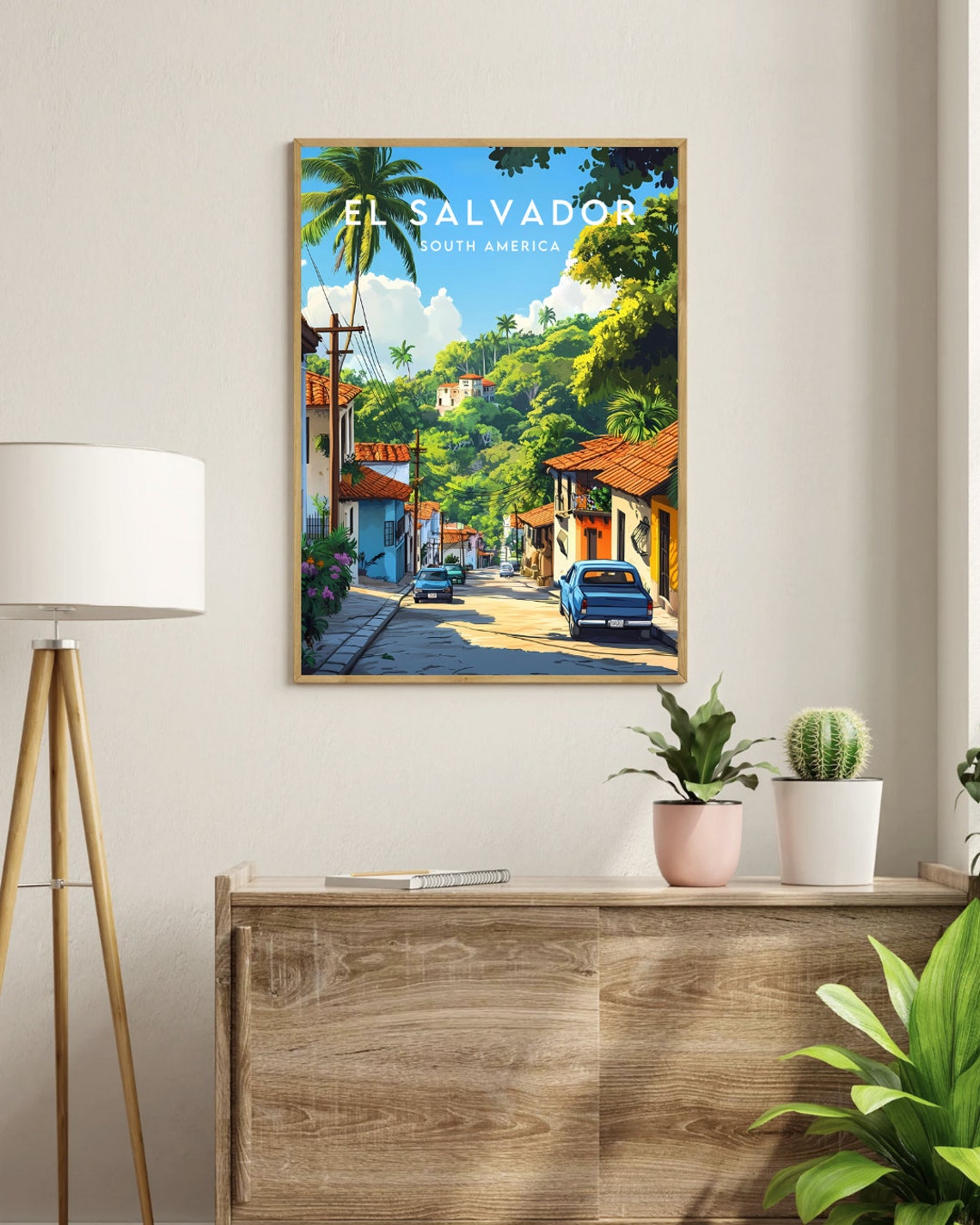 El Salvador Travel Print Central America El Salvador Poster Central America Poster Travel Wall Art El Salvador Print Central America - Image 3