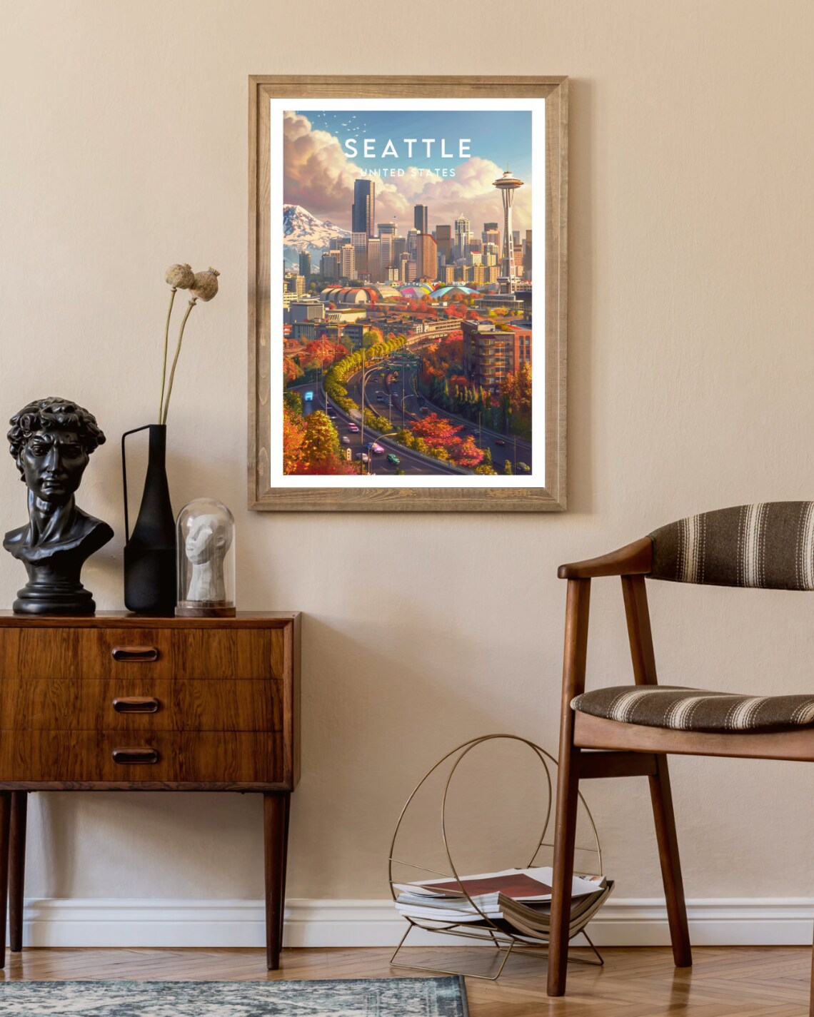 Seattle Travel Poster, Washington United States - Image 2