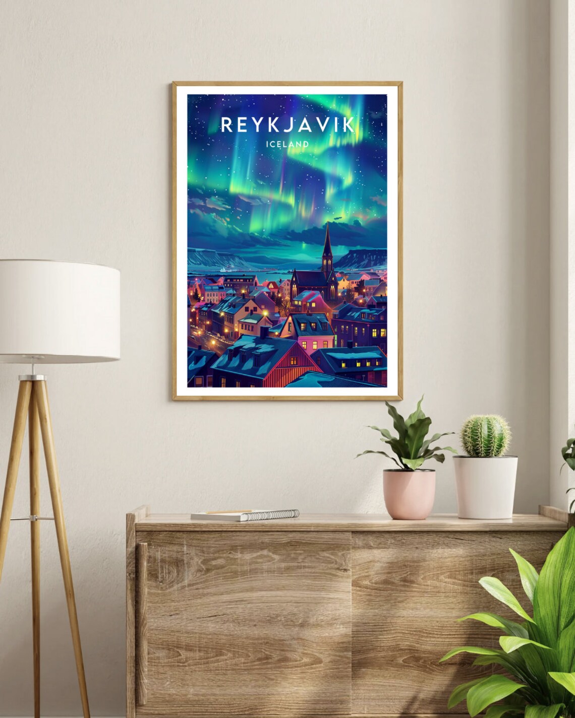 Reykjavik Travel Print Iceland Europe Wall Art Print - Image 3