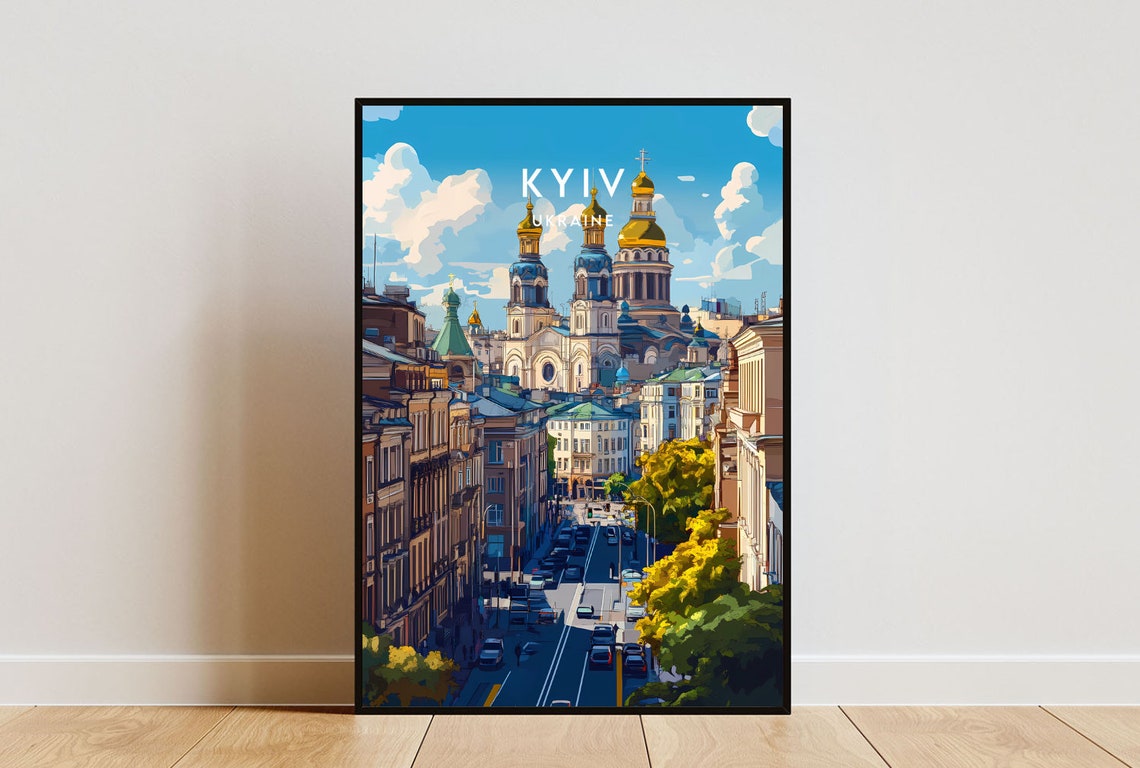 Kyiv Travel Print Ukraine Kyiv Poster Ukraine Poster Travel Wall Art Ukraine Print Poster Ukraine Europe Kyiv Ukraine Wall Art