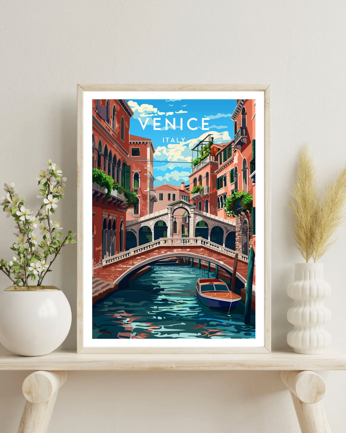Venice Travel Print Italy Venice Poster Italy Poster Travel Wall Art Italy Print Poster Italy Europe Venice Art Italy Wall Art - Image 4
