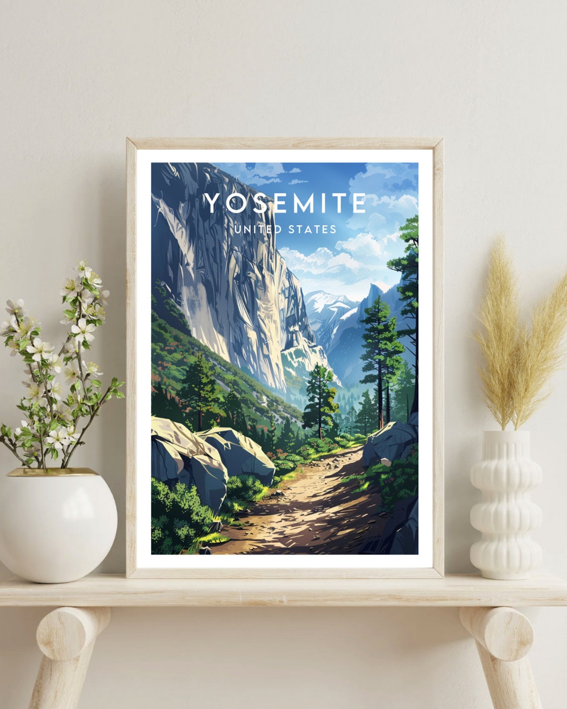 Yosemite Travel Print United States Yosemite Poster America Poster Travel Wall Art America Print America Yosemite Usa California - Image 4