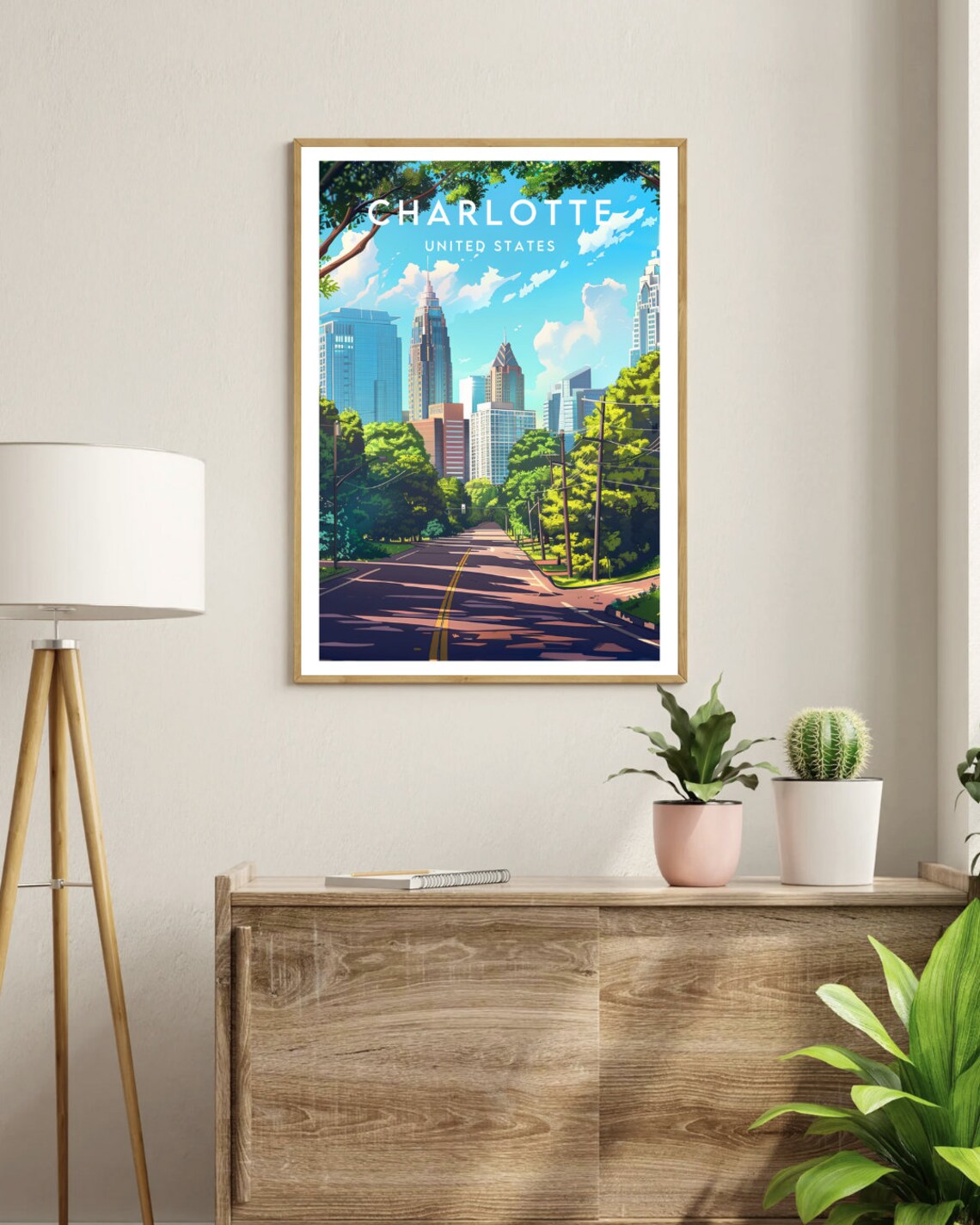 Charlotte Travel Poster, North Carolina America - Image 3