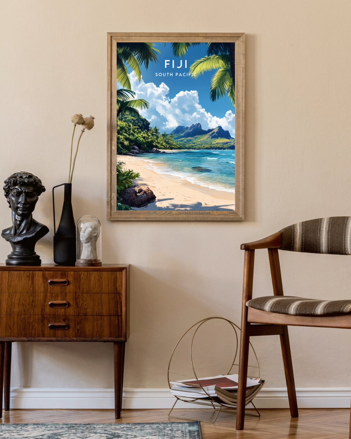 Fiji Travel Poster, South Pacific Wall Art - Image 2
