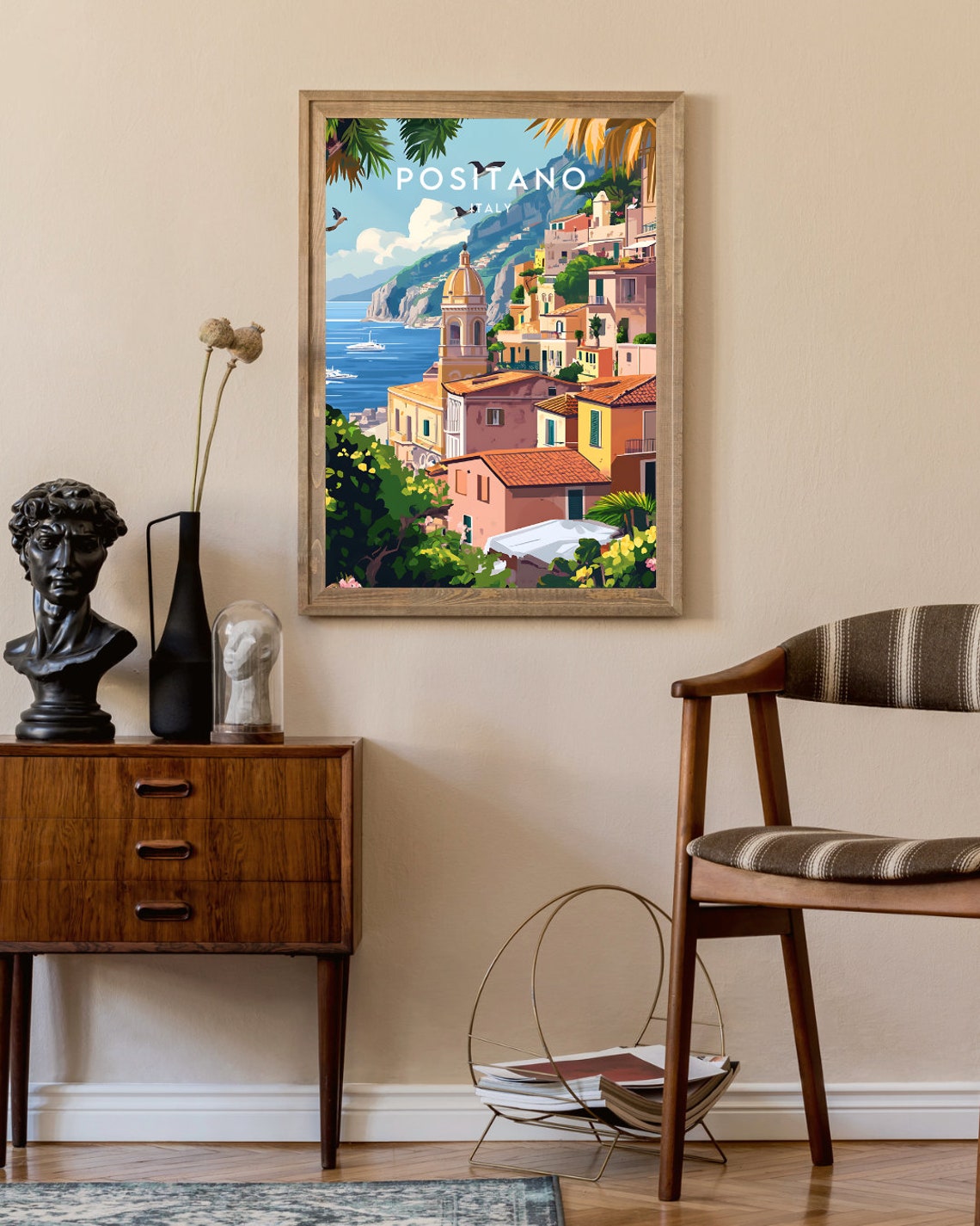 Positano Travel Print Italy Positano Poster Italy Poster Travel Wall Art Italy Print Italy Wall Art Europe Positano Print Italian - Image 2