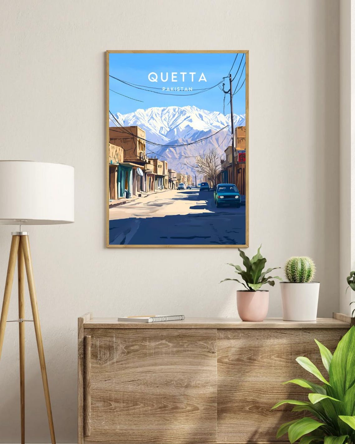 Quetta Travel Print Pakistan Quetta Poster Pakistan Poster Travel Wall Art Pakistan Print Quetta Travel Poster Pakistan Wall Art - Image 3
