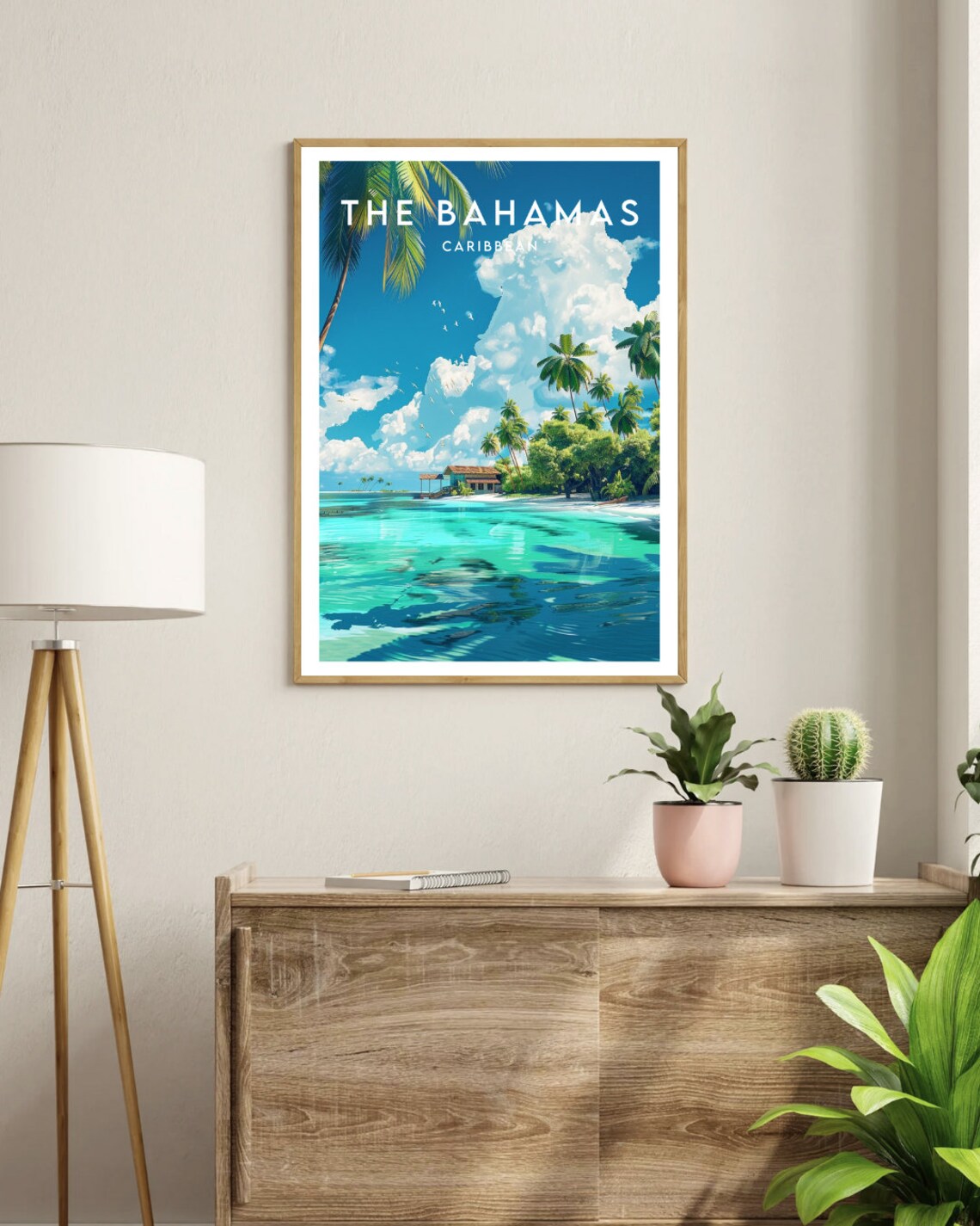 The Bahamas Caribbean Travel Poster, World Art - Image 3