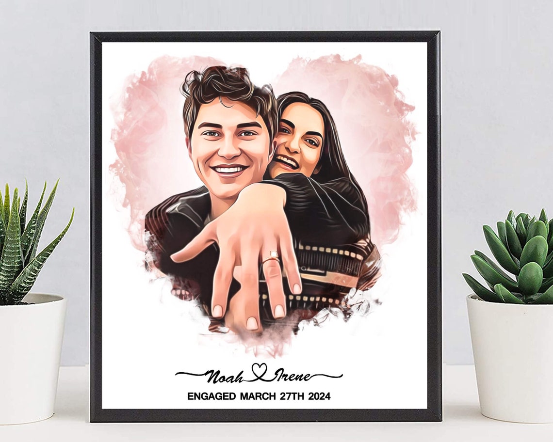 Mason and Vivian Engaged March 27th 2024 Ring Portrait Poster - Image 8