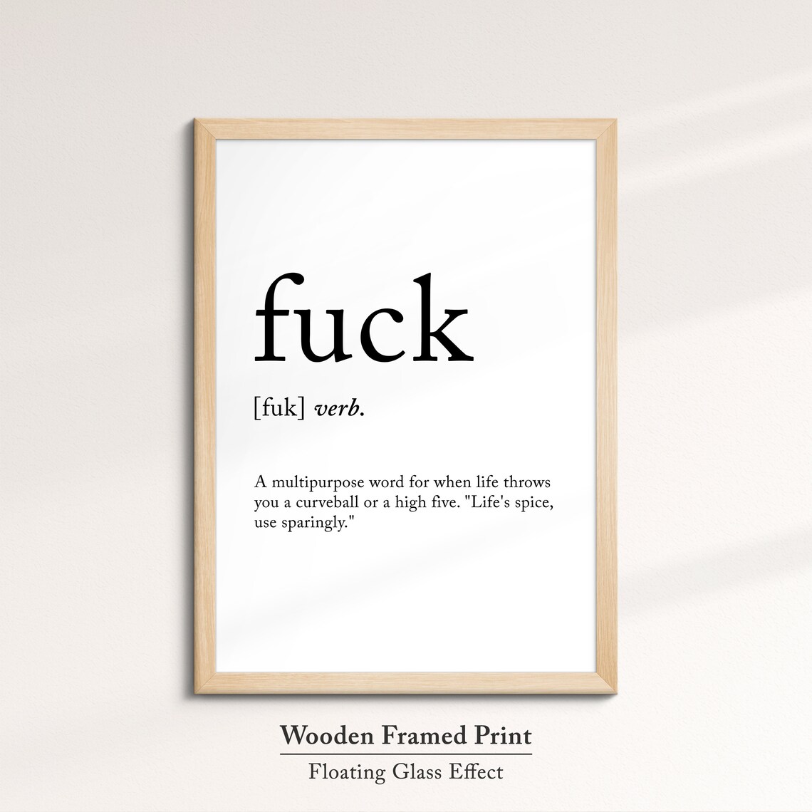 Fk Minimalist Definition Quote Word Art Framed Print Framed Female Wall Art Lady Poster Feminine Home Decor Gifts For Her - Image 6