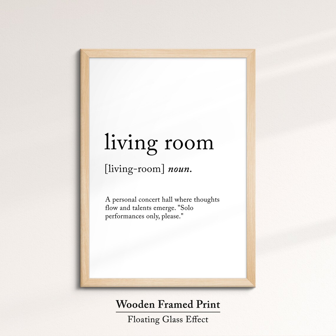 Living Room Minimalist Definition Quote Word Art Framed Print Framed Female Wall Art Lady Poster Feminine Home Decor Gifts For Her - Image 6