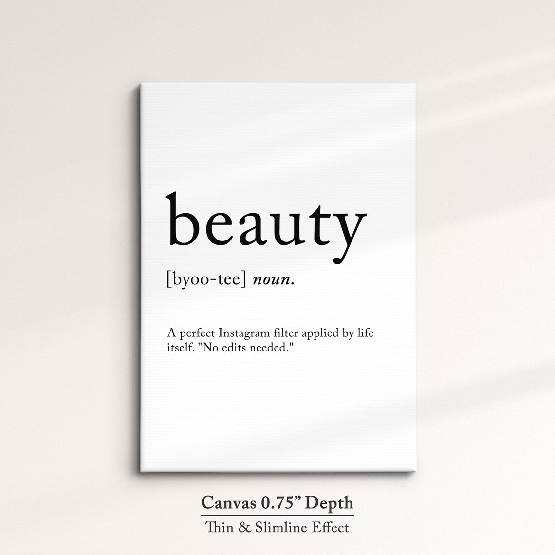 Beauty Minimalist Definition Quote Word Art Framed Print Framed Female Wall Art Lady Poster Feminine Home Decor Gifts For Her - Image 3