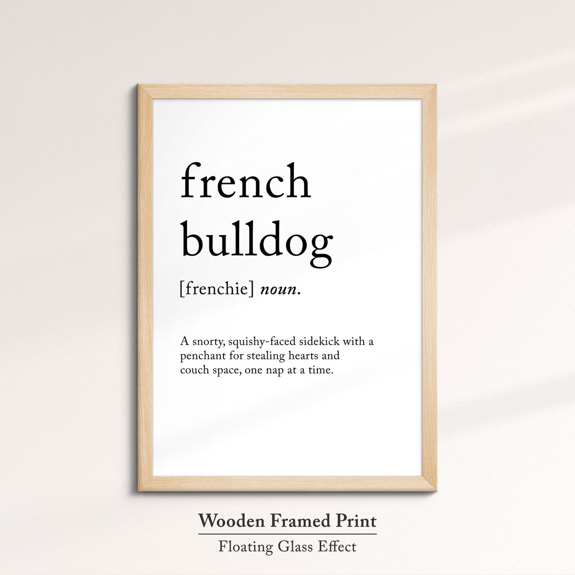 French Bulldog Funny Dictionary Definition Dog Lover Minimalist Poster - Image 6