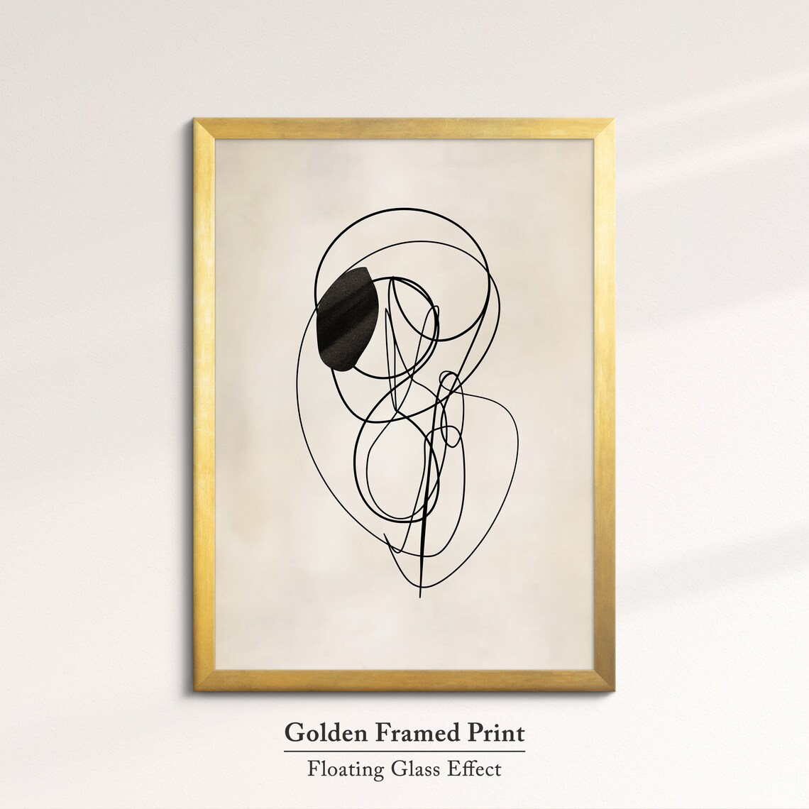 Abstract Continuous Line Drawing Scribble Art Modern Minimalist Wall Art Print - Image 4