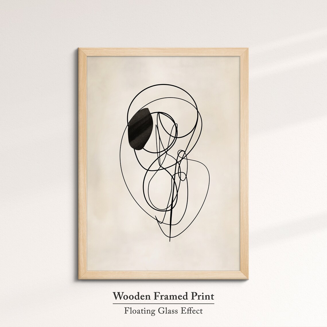 Abstract Continuous Line Drawing Scribble Art Modern Minimalist Wall Art Print - Image 6