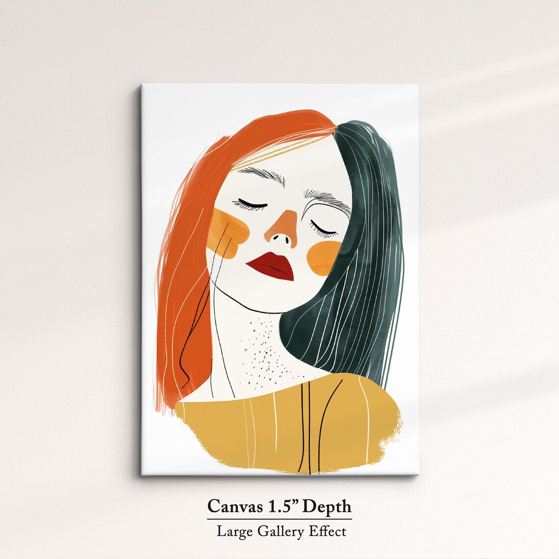 Woman Minimalist Line Art Portrait Abstract Face Modern Feminine Art Poster - Image 3
