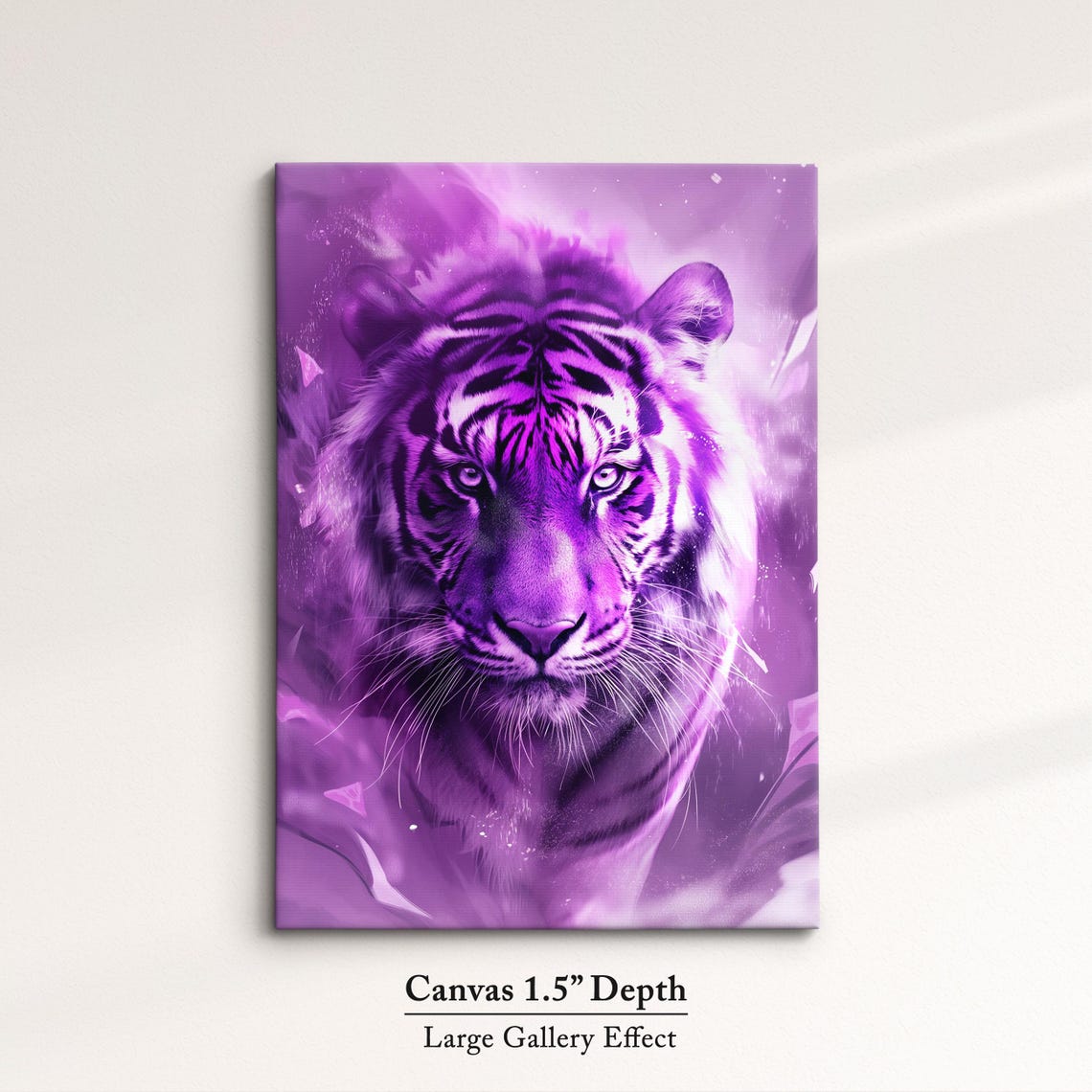 Purple Tiger Art Vibrant Framed Wall Decor Bold Wildlife Artwork Perfect For Living Room Or Bedroom Gift For Animal Lovers - Image 3