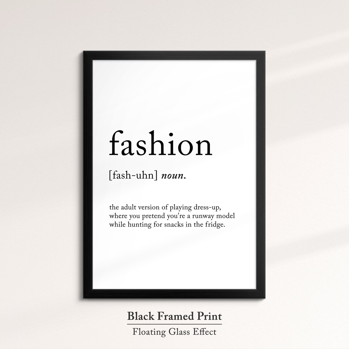 Fashion Dictionary Definition Funny Runway Quote Minimalist Wall Art - Image 8