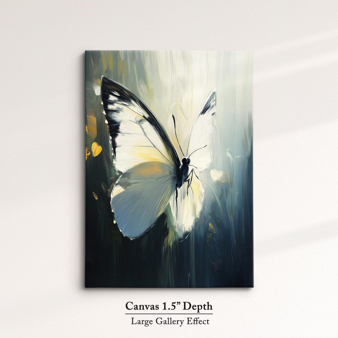 Colorful Butterfly Abstract Oil Painting Framed Print Framed Portrait Wall Art Poster Home Decor Interior Butterfly Lover Gift - Image 3