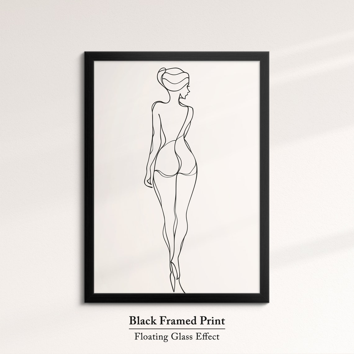 Woman Full Body Line Art Elegant Minimalist Nude Figure Wall Art - Image 8