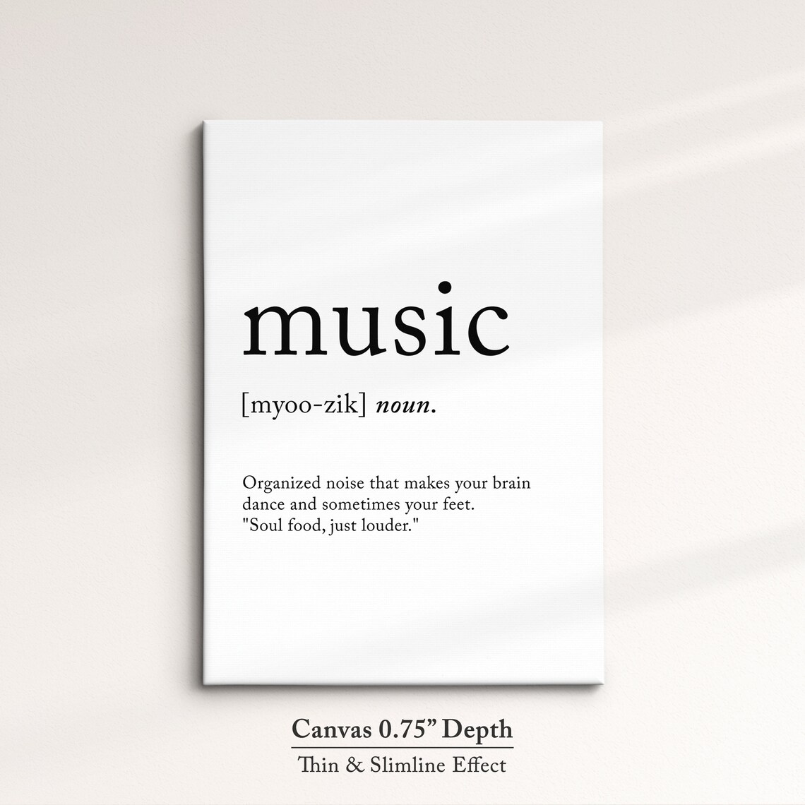 Music Minimalist Definition Quote Word Art Framed Print Framed Female Wall Art Lady Poster Feminine Home Decor Gifts For Her - Image 3