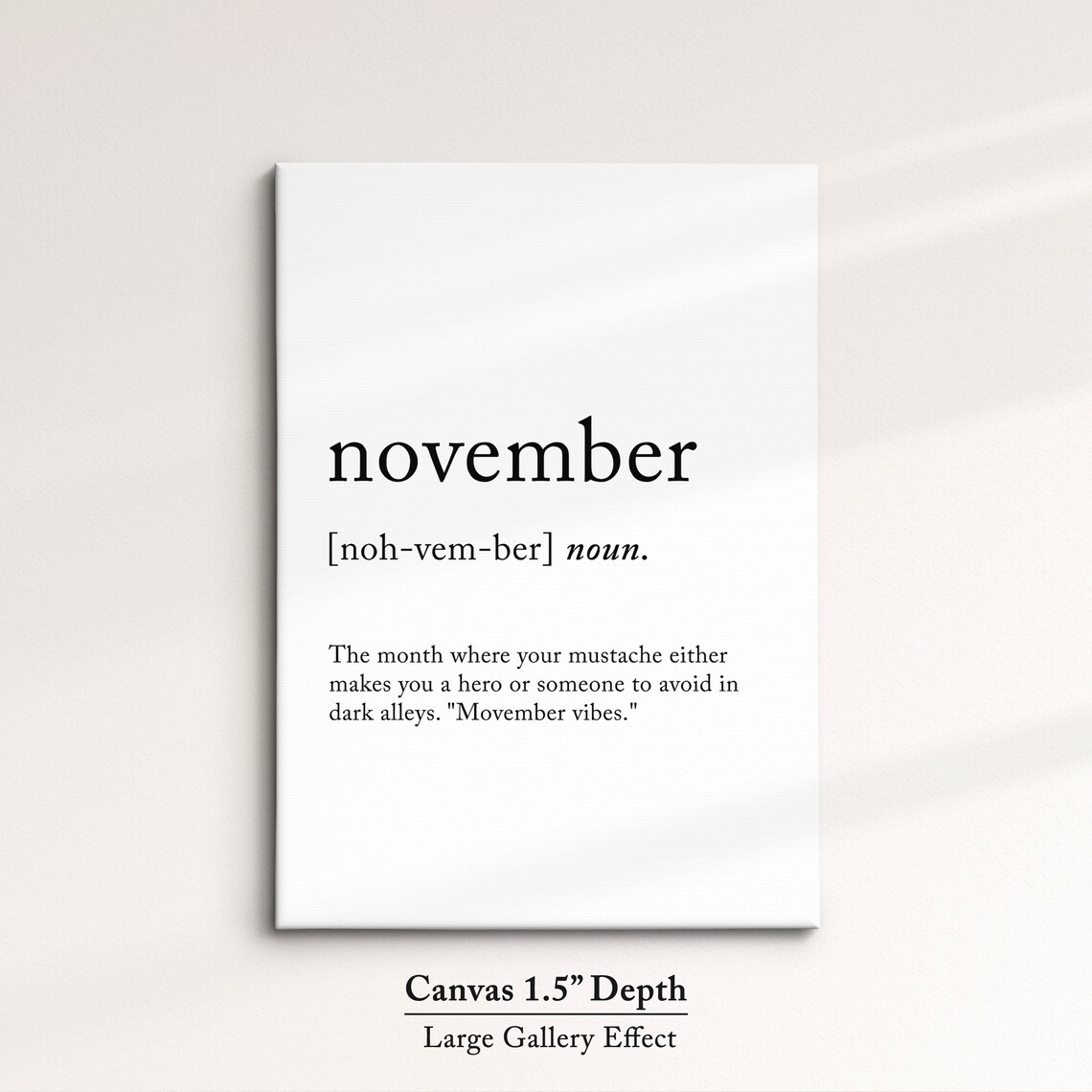 November Minimalist Definition Quote Word Art Framed Print Framed Female Wall Art Lady Poster Feminine Home Decor Gifts For Her - Image 2
