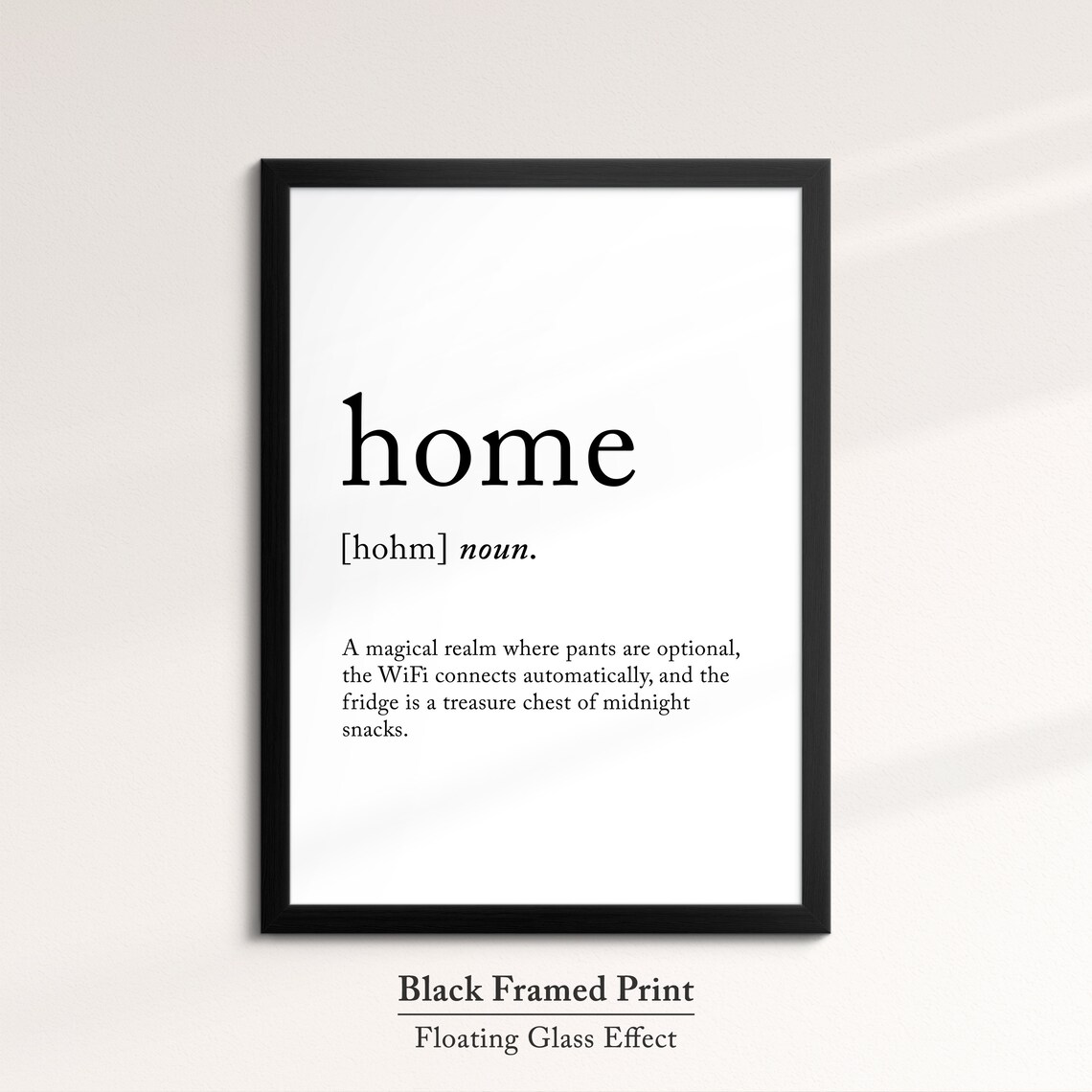 Home Funny Definition Dictionary Quote Minimalist Framed Print Framed Wall Art Poster Home Decor Interior Funny Gifts For Her - Image 8